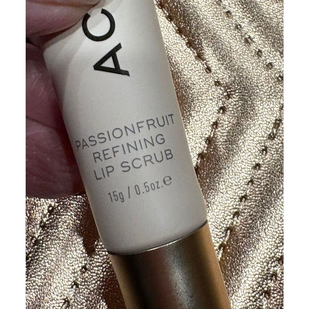 ACEOLOGY-NWT - Passionfruit Refining Lip Scrub. Full Size/Sealed Product/No Boz - Picture 3 of 14